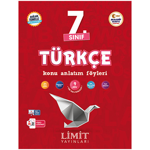 Limit 2027 7. Sınıf Türkçe Kaf Konu Anlatım Föyleri Maarif Model