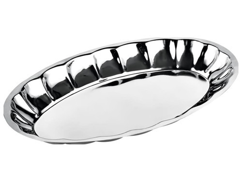 Diplomat Desenli Kayık Tabak 17 Cm (12 Adet)