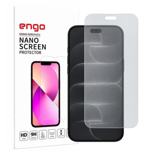 Apple iPhone 18 Pro İle Uyumlu Mat Ekran Koruyucu A3714 Yansıma Ve Parlama Önleyici Mat Yüzey, Parmak İzi Bırakmayan 9H