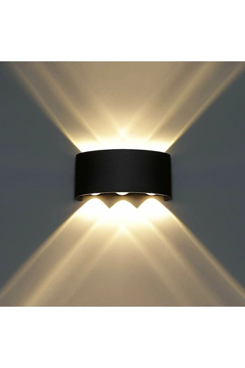 He-006 Dekoratif Çift Taraf Duvar Aydınlatma Led Aplik Duvar Lambası Modern Aplik Iç Dış Mekan