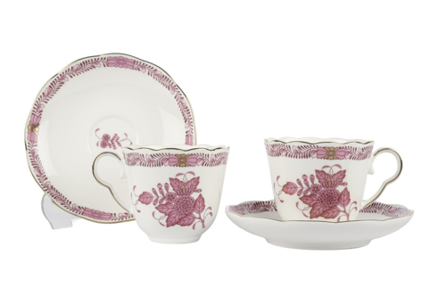 2li Jardin de Vert Pembe Çay Fincan Seti 180 cc