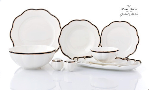 58 Parça 12 Kişilik Garden Collection Line Porselen Yemek Takımı