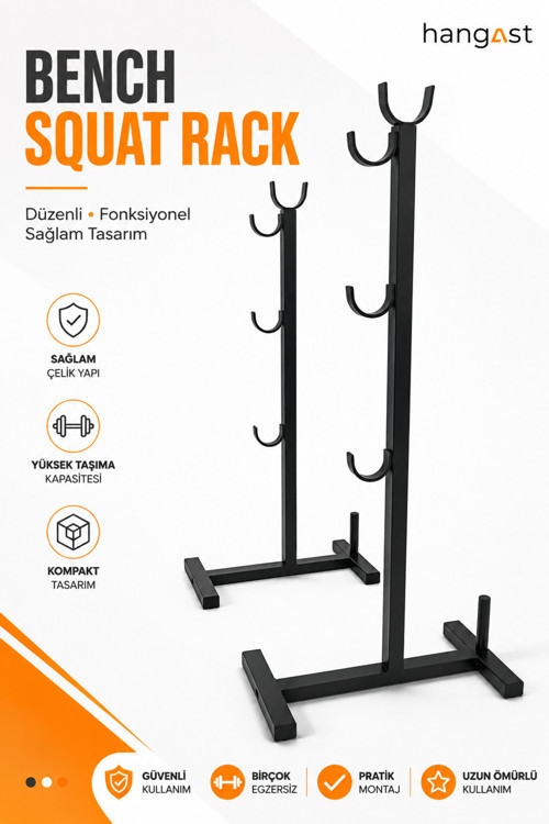 Bench Squat Rack Spor Ekipman Askılık Standı Çok Amaçlı Fitness Düzenleyici