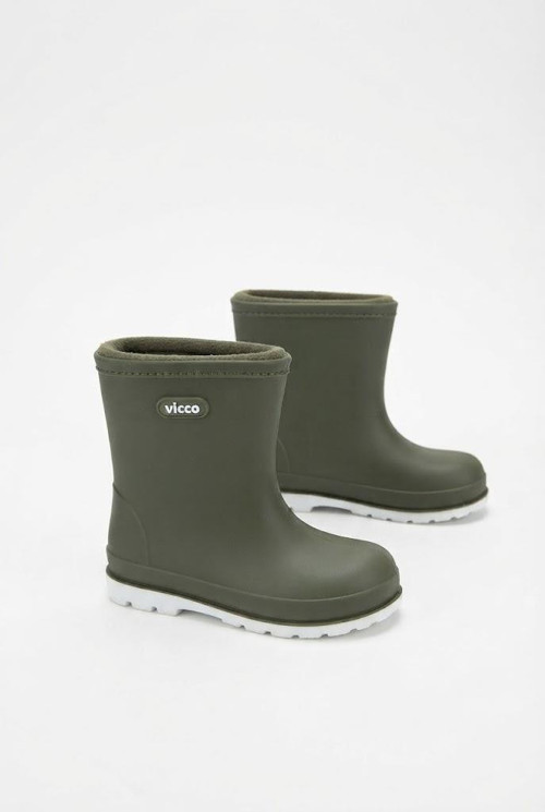 Haki Mellow Yumuşak Rahat İçi Polar Erkek Çocuk Yağmur Çizmesi 946.B26K.230