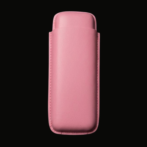 Pembe İkili Puro Deri Kılıfı