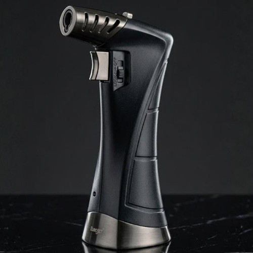 Jet Tek Torch Siyah Pürmüz Puro Çakmağı