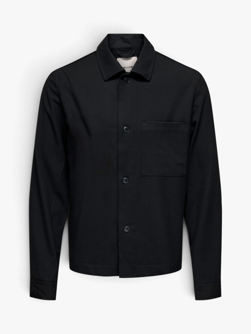 ONSMIRO REG 0346 OVERSHIRT FRML Erkek Siyah Gömlek - 22034289