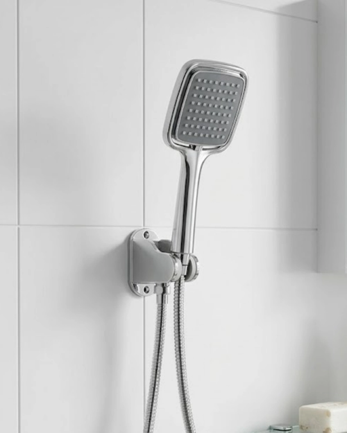 Siyah Duş Seti El Duşu Başlığı Spiral Hortum Duvar Askısı Banyo Duş Seti