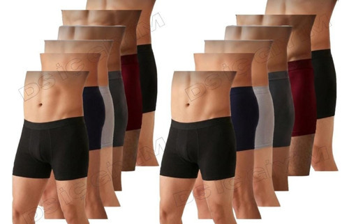 37,38,40,41,42 ERKEK MODAL LİKRALI SİYAH, LACİVERT, GRİ, FÜME, BORDO BOXER 12 ADET