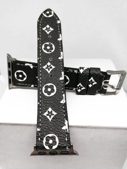 Akıllı Saat Uyumlu Deri Ustune Kumas Baskı 32 mm / 38 mm