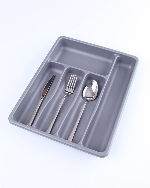 GRİ - 5 BÖLMELİ ÇEKMECE İÇİ KAŞIKLIK 36x29x5cm (5680)