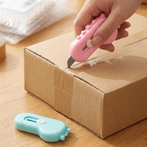 Dinozor Tasarımlı 2’li Mini Makas ve Falçata Seti – Pratik Kargo Paket Açıcı Aparat (5680)