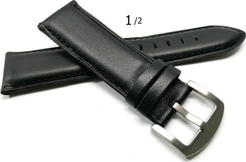 Hakiki Deri Her Markaya Uygun 22 mm Siyah Deri Saat Kordonu 1 / 2