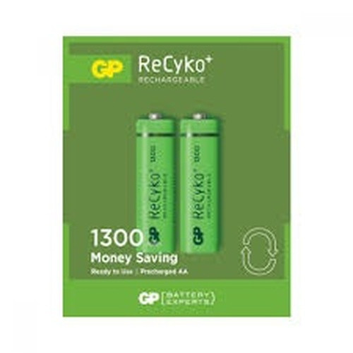 GP RECYKO 1300mAh AA ŞARJLI KALEM PİL 132C133 2Lİ KART (5680)