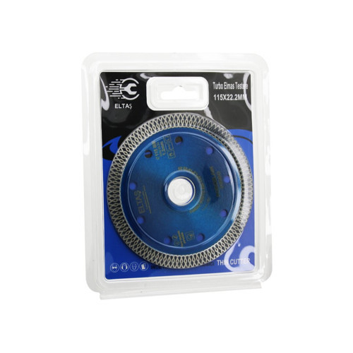 TURBO ELMAS MERMER KESİCİ DİSK 115MMX22.2MM İNCE HASSAS TESTERE 1.2MM (5680)