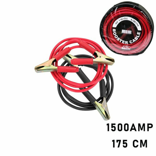 1500 AMPER KAMYON İÇİN AKÜ TAKVİYE KABLOSU 175CM - PENCERELİ BEZ ÇANTALI (5680)