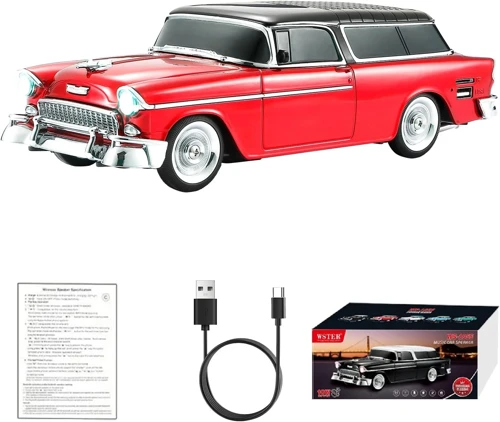 Retro Klasik Araba Bluetooth Hoparlör Kablosuz HD Ses FM Radyo YG-1955 (5680)