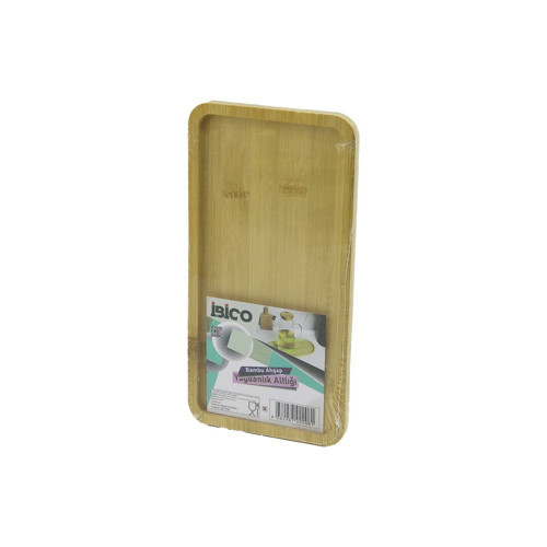 DİKDÖRTGEN AHŞAP BAMBU YAĞDANLIK ALTLIK MİNİ TEPSİ 12 X 23.4 X 0.8CM (5680)