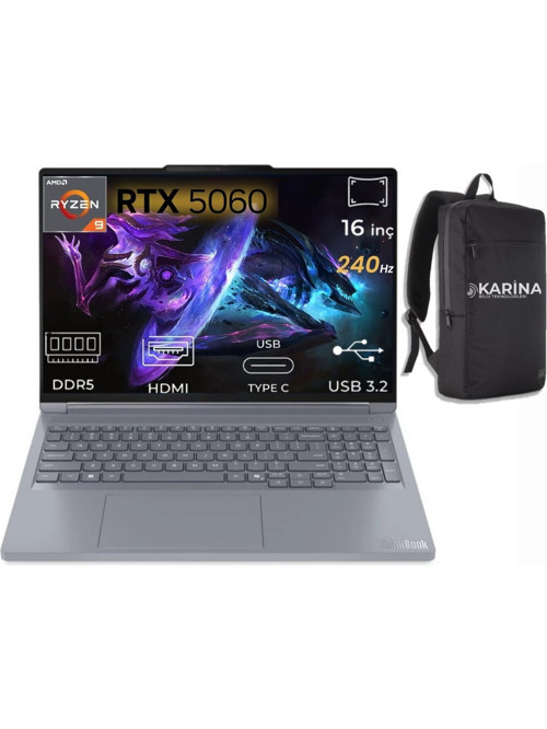 ThinkBook 16P G6 ADR Ryzen 9 8940HX 21U00014TX-K48 48GB 512GB+512GB RTX5060 8GB W11Pro 16" 240Hz WQXGA Notebook