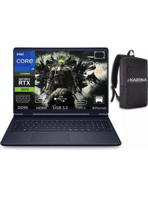 Alienware 16 Aurora Intel Core 9-270H AC16250-C932157W-24 32GB 4TB+4TB RTX5070 8GB W11Home 16 inç 2K WQXGA 120Hz WVA Gaming Laptop