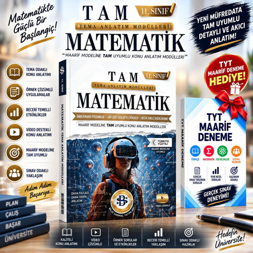 BİLGİ SARMAL YAYINLARI 2027 11.SINIF MATEMATİK TEMA ANLATIM MODULLERİ-MAARİF TYT DENEME SINAVI HEDİYELİ!!