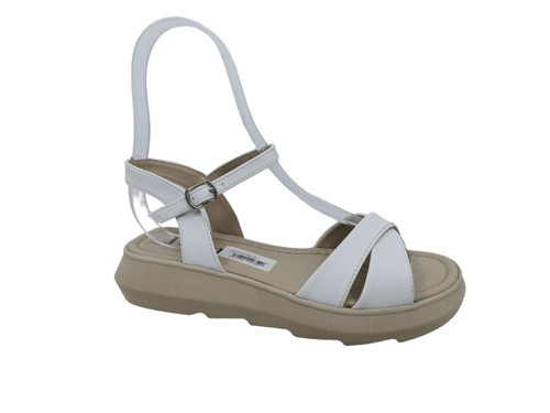 C605 Kadın Beyaz Sandalet
