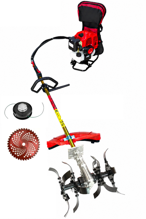 Benzinli Sırt Tırpan + Toprak Çapalama Aparatı SET 52 CC 4.6 HP