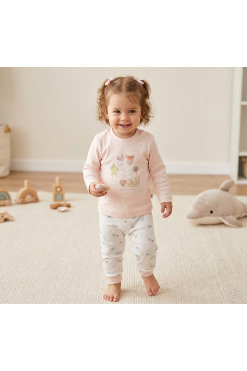%100 Organik Bebek Pijama Takımı 3 - 36 Ay