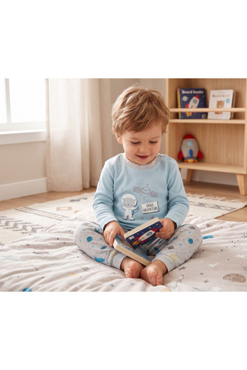 %100 Organik Bebek Pijama Takımı 3 - 36 Ay