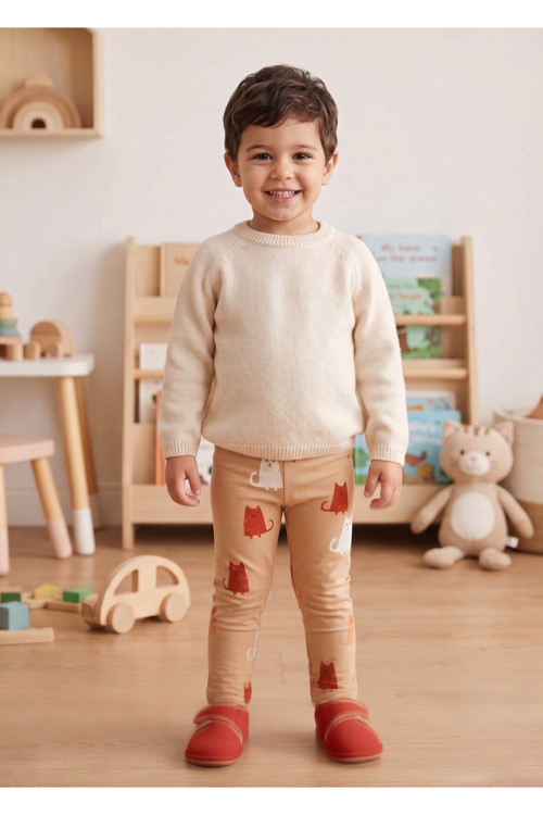 Pamuklu Esnek Bebek Ve Çocuk Taytı - 9 Ay - 5 Yaş