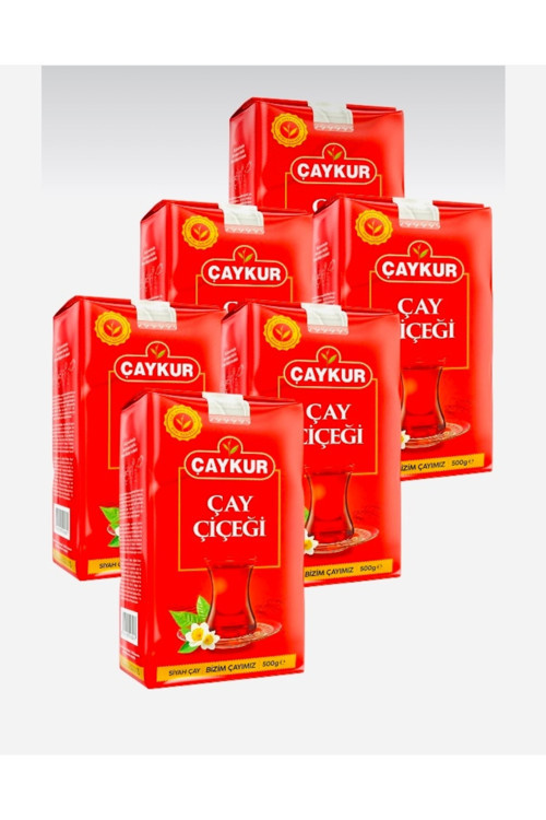 ÇAY ÇİÇEĞİ 500 GR X 6 ADET DÖKME SİYAH ÇAY HARMAN ÇAYLARA ÖZEL