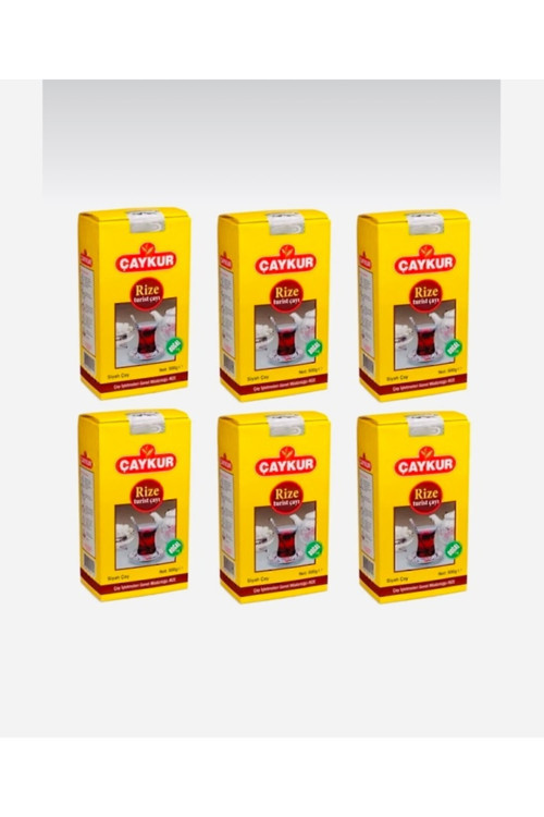 RİZE TURİST ÇAYI 500 GR X 6 ADET YENİ AMBALAJ SİYAH DÖKME ÇAY