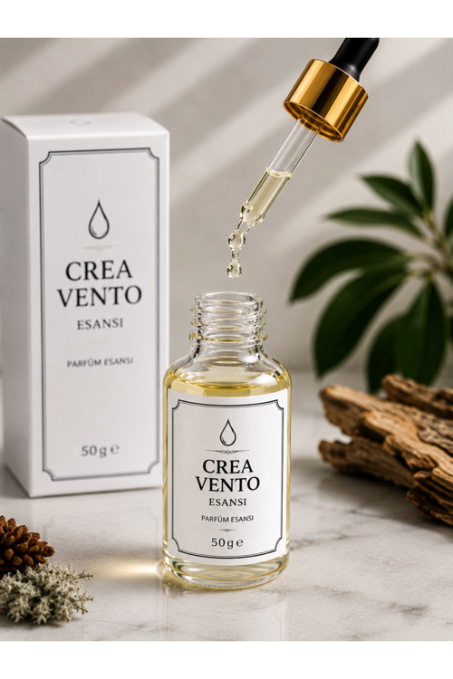 CREA VENTO Muadil Parfüm Esansı 50 g - Erkek Parfüm Esansı - Meyvemsi Odunsu Koku - Cam Şişe