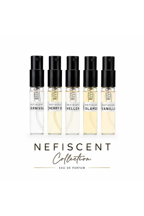 Kadın Parfüm Deneme Seti 5 x 2ml ( Kadın Hot Vanılla, Hellen, Glamour) (Unısex CarnıvalKirke, Cherry Shot)