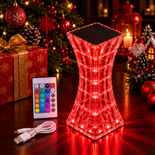 VIP YÜKSEK KALİTE RENK DEĞİŞTİREN KRİSTAL MASA LAMBASI USB TOTCH LAMP KUMANDALI YILBAŞI IŞIKLARI