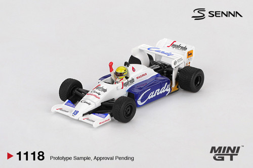 BL 1118 Toleman TG184 #19 Ayrton Senna 1984 Monaco Grand Prix 2nd Place 1/64 Model Araba