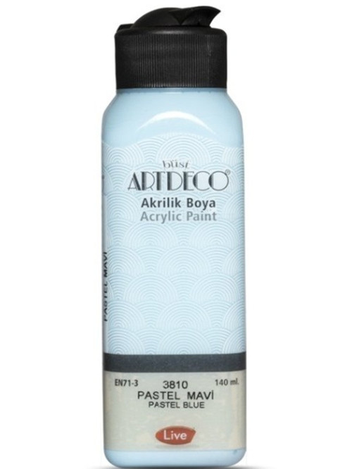Akrilik Boya 140 ml Pastel Mavi - 4 adet