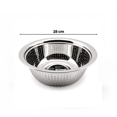 28cm Kulpsuz Paslanmaz Metal Sepet Süzgeç Bx40