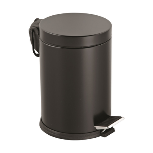 12LT SİYAH PEDALLI METAL ÇÖP KOVASI (5680)