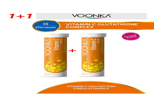 Vitamin C 1000 mg Glutathione Complex 15 Efervesan Tablet (2 kutu)