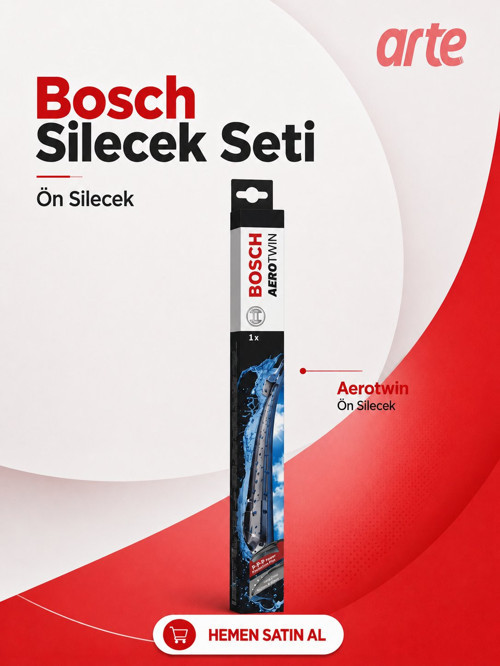 Peugeot 2008 Hybrid | 2023-2026 Uyumlu | Bosch Aerotwin Serisi Ön Silecek Takımı| 2'li Set |