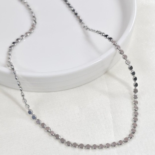 XUPING 3 MM EZME PUL ZİNCİR KOLYE 50 CM BEYAZ