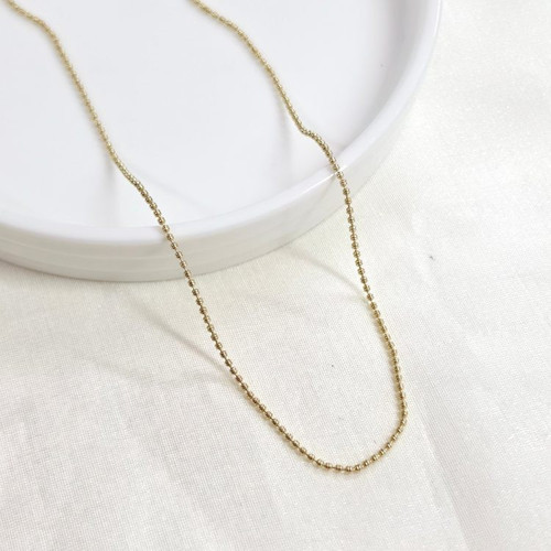 XUPING KESİK İNCE TOP TOP ZİNCİR KOLYE 45 CM GOLD