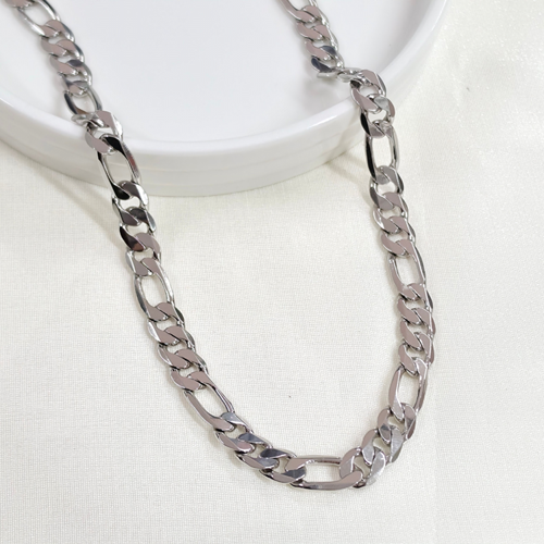 XUPING 8 MM FİGARO ZİNCİR KOLYE 55 CM BEYAZ