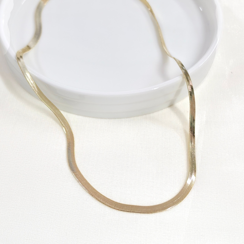 XUPING 4 MM YASSI ZİNCİR KOLYE 55 CM GOLD