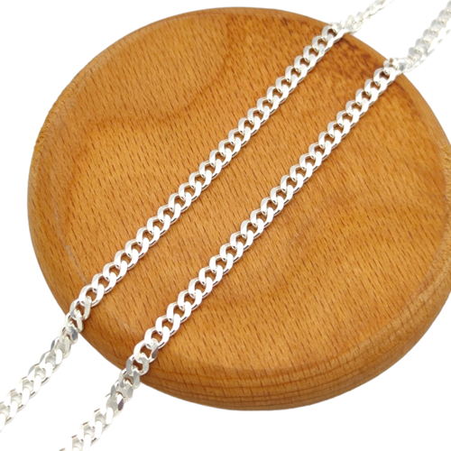 4,50 MM GURMET ERKEK GÜMÜŞ ZİNCİR 65 CM