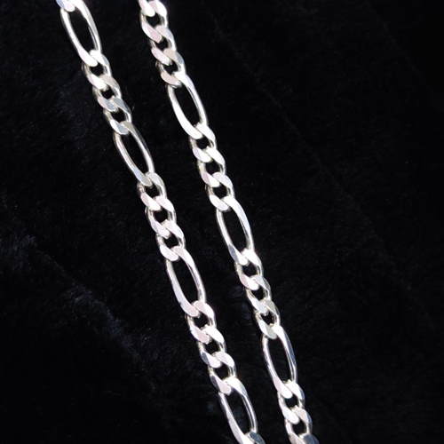 7,60 MM FİGARO GÜMÜŞ ZİNCİR KOLYE 65 CM