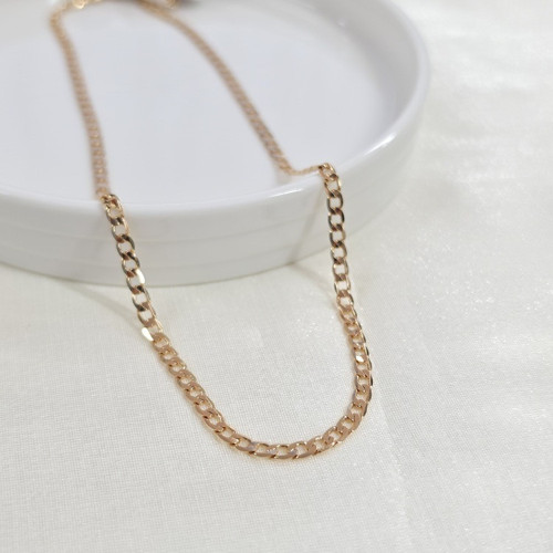 XUPING 3,5 MM YASSI GURMET ZİNCİR KOLYE 45 CM ROSE