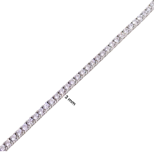 İTHAL 3 MM SU YOLU GÜMÜŞ BİLEKLİK 18 CM