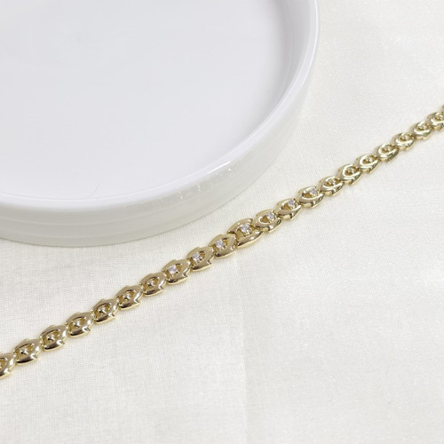 XUPING TAŞLI ALEV BİLEKLİK 17+2 CM GOLD